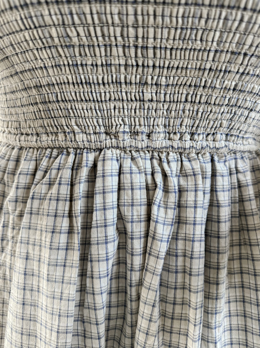 Country Cottage Gingham Midi Dress