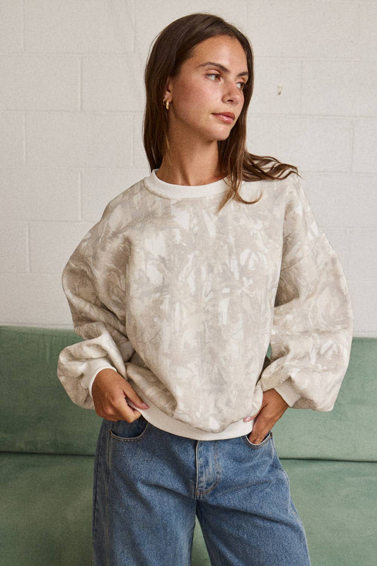 Woodland Camo Crewneck Sweatshirt