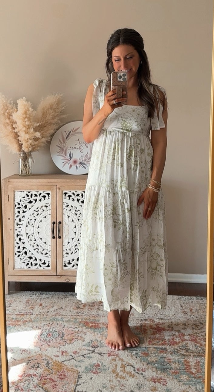 Fruit Blossom Midi Dress