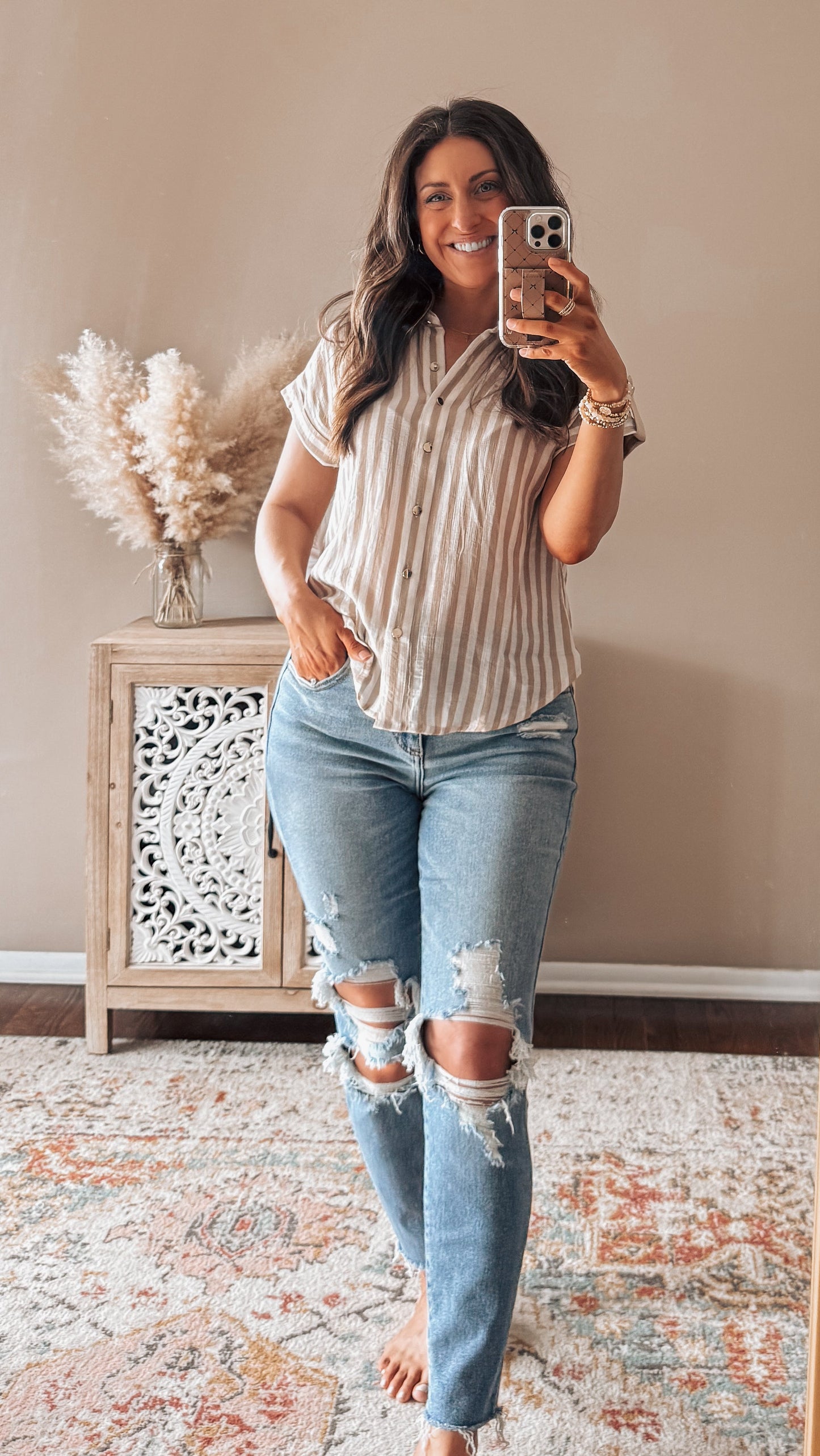 Stripe Button Down Shirt