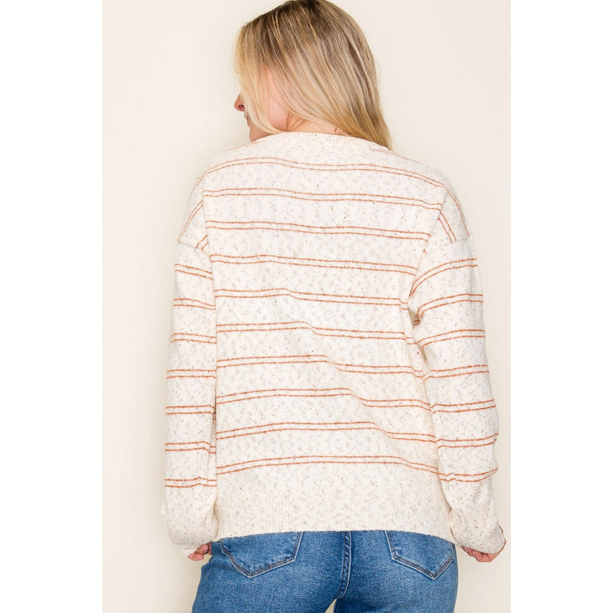 Cozy Sprinkled Stripe Sweater