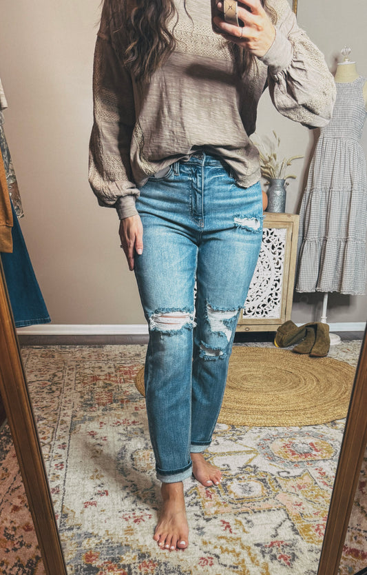 High Rise Mom Jean