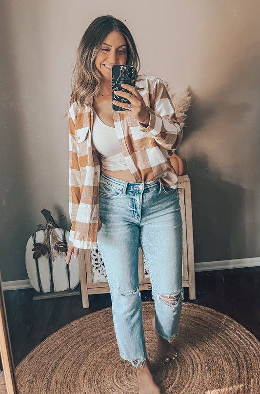 Autumn Plaid Button Down Flannel
