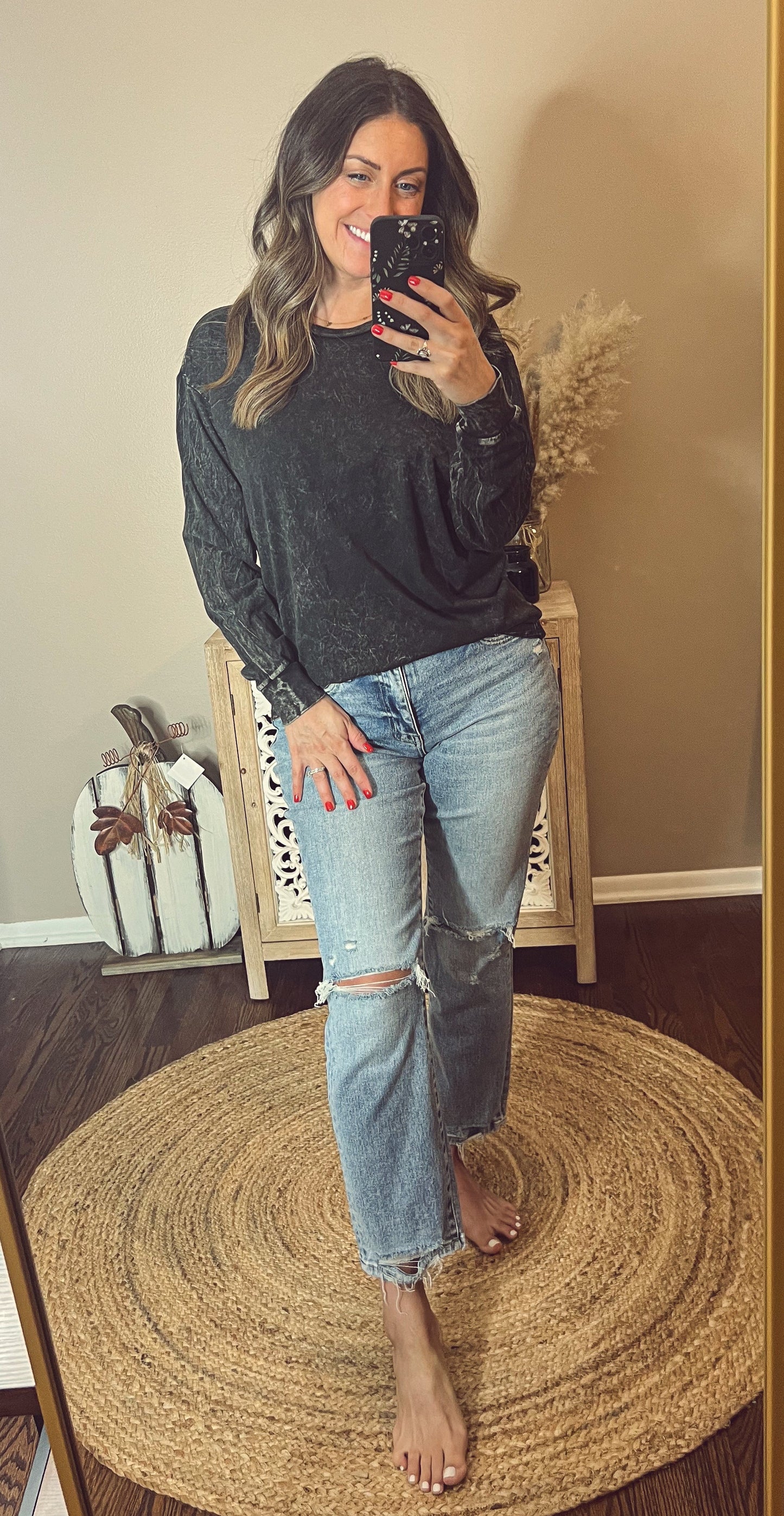 Basic Mineral Long Sleeve Top