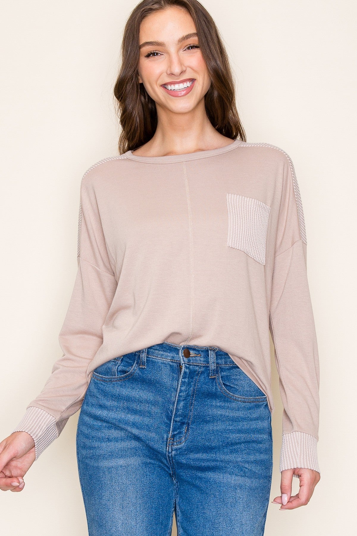 Staccato Crewneck Chest Pocket