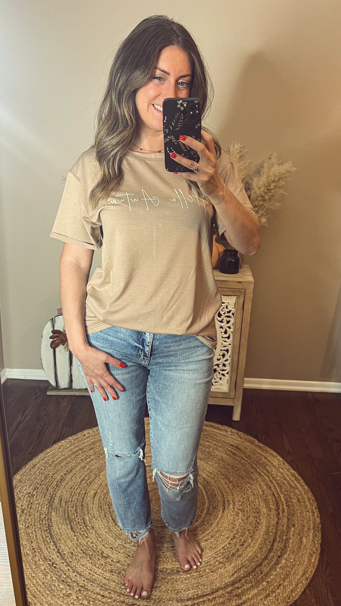 Hello Autumn Tee Super Soft Graphic Tee